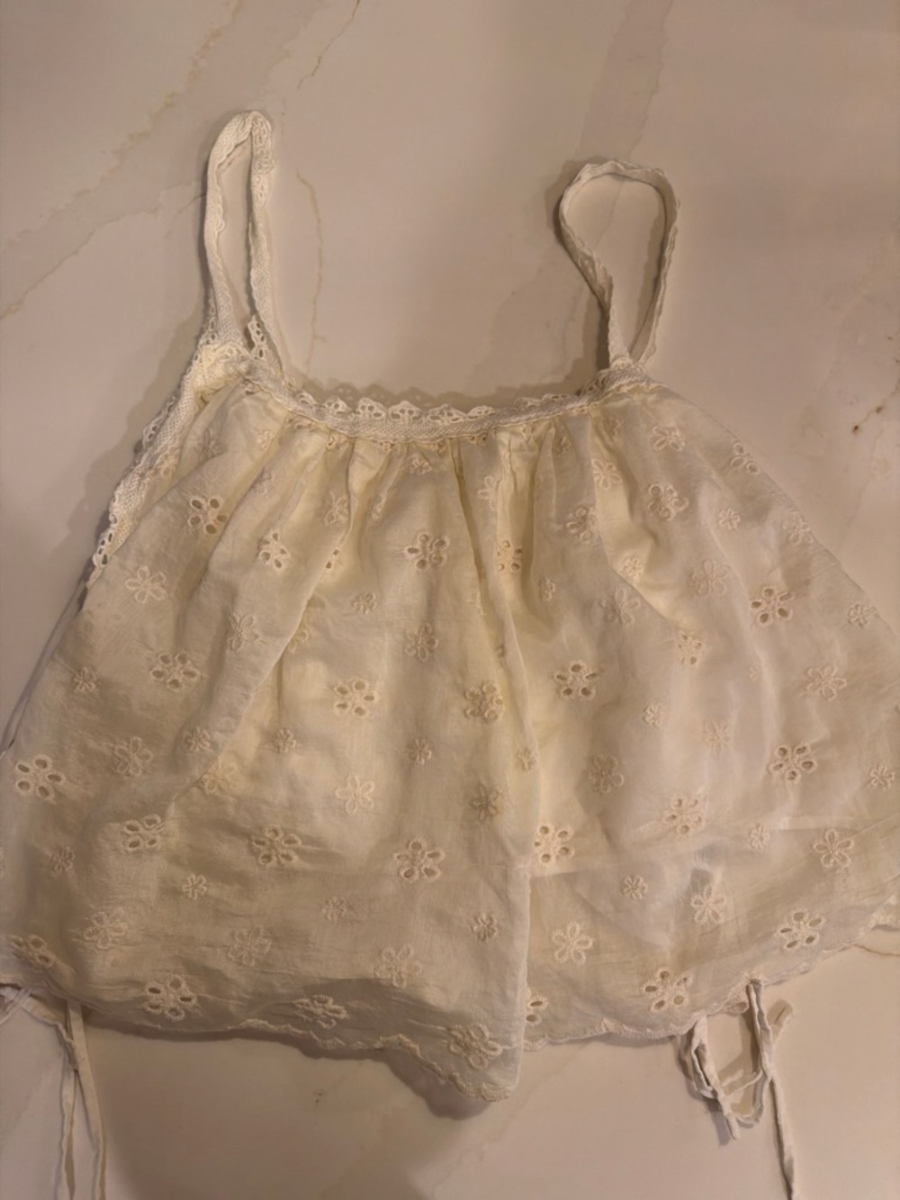 Altar'd State Cream Eyelet Girls' Cami Top